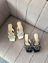 Rhinestone Rose Embedded Heels